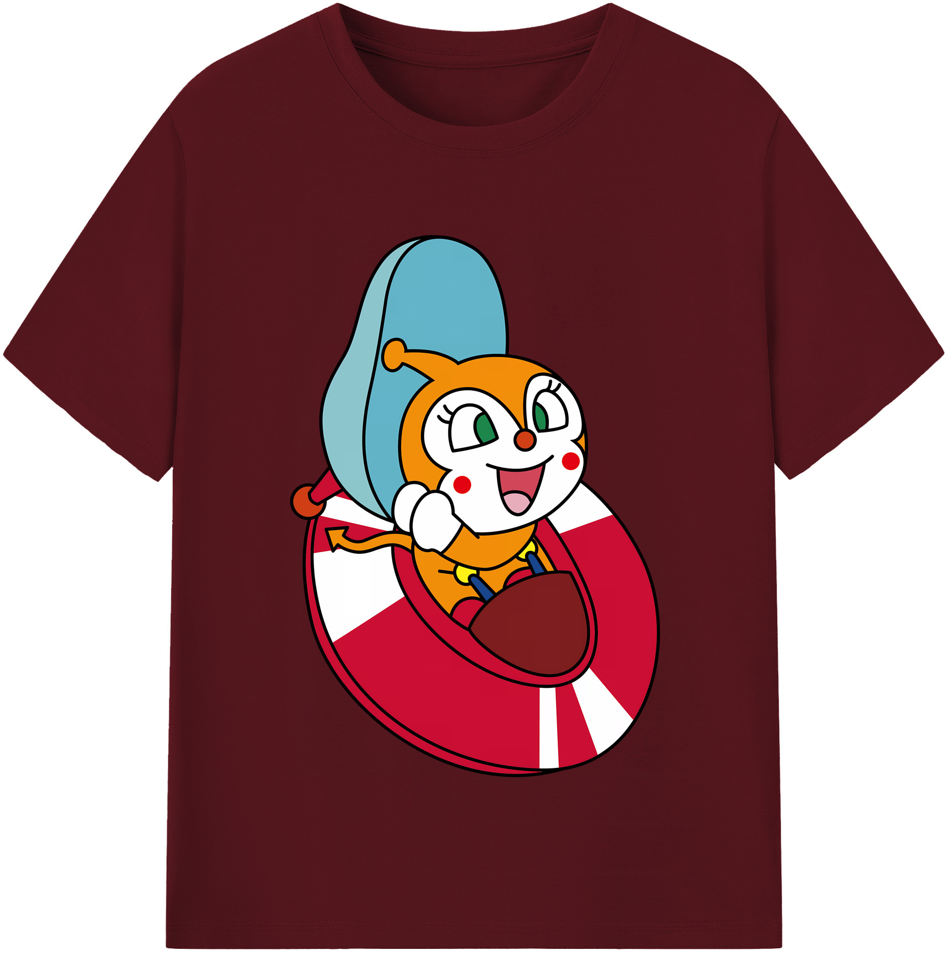 （画像用） アンパンマン Anpanman 綿100％半袖Tシャツ（フロントプリント）